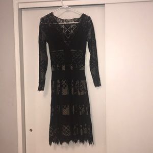 Black Long Sleeve BEBE dress
